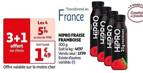 Promo Hipro Fraise Framboise Chez Auchan ICatalogue Fr