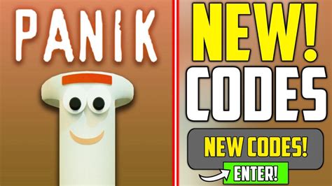 New Update For Panik Codes Panik Codes For Roblox