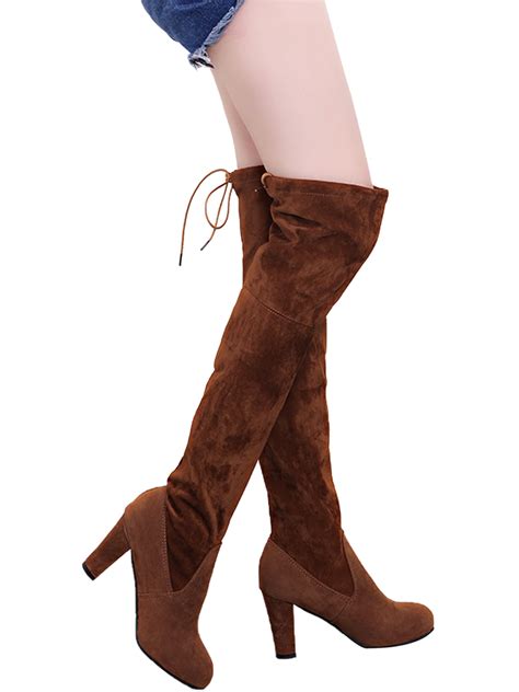 Boots Womens Shoes New Womens Ladies Mens Thigh High Over The Knee