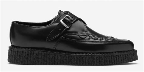 Apollo Creeper Black Leather Single Sole Underground