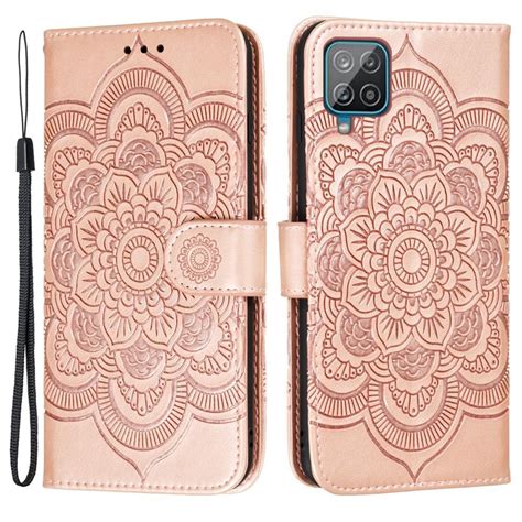 SKALO Samsung A22 4G Mandala Plånboksfodral Roséguld Elgiganten