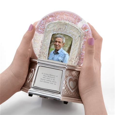 Religious Memorial Photo Personalized Snow Globe