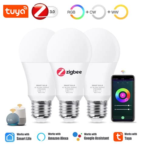 Tuya Zigbee E Led Gl Hbirne Alexa Smart Led Lampe Rgb Cw Ww Led