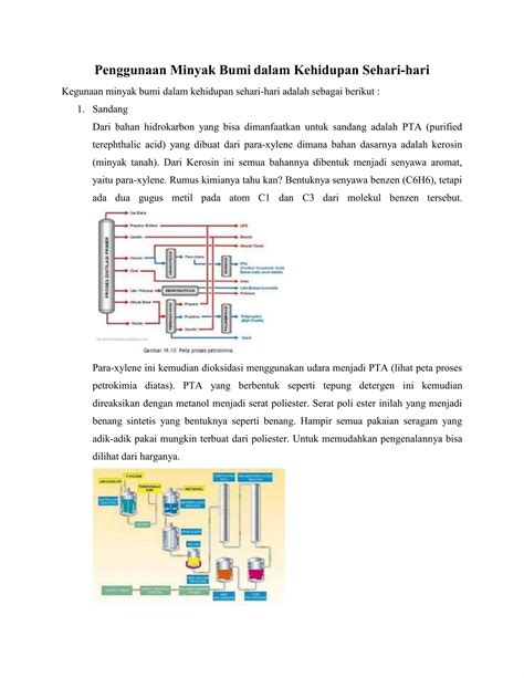 Penggunaan Minyak Bumi Dalam Kehidupan Sehari PDF