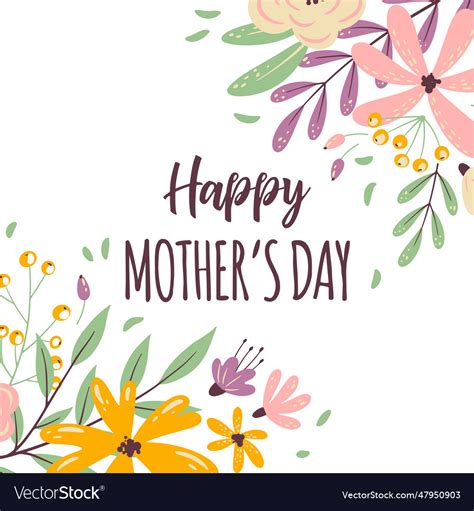 Happy mothers day frame Royalty Free Vector Image