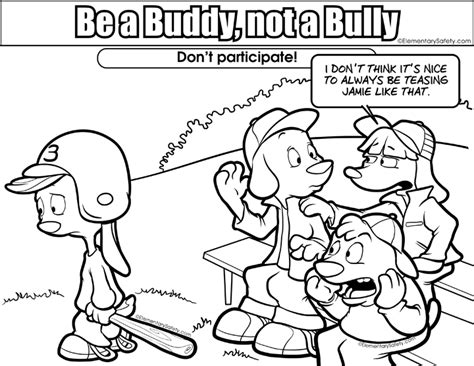 Anti Bullying Colouring Sheets Clip Art Library