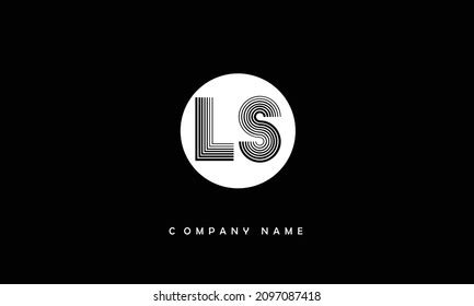 Ls Sl Alphabets Letters Logo Monogram Stock Vector Royalty Free