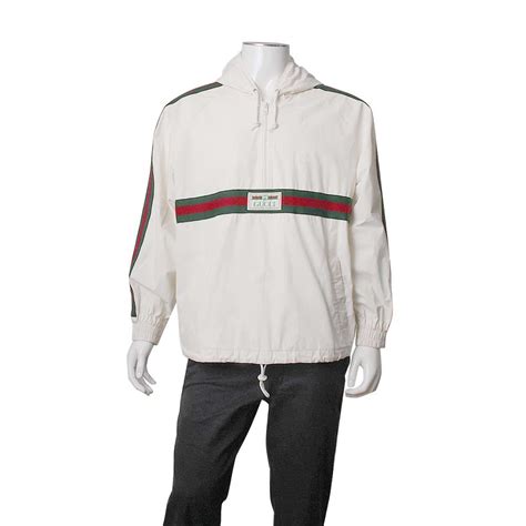 Gucci Cotton Web Windbreaker White Luxity