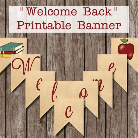 Welcome Back Banner Printable Free Printable Calendars At A Glance