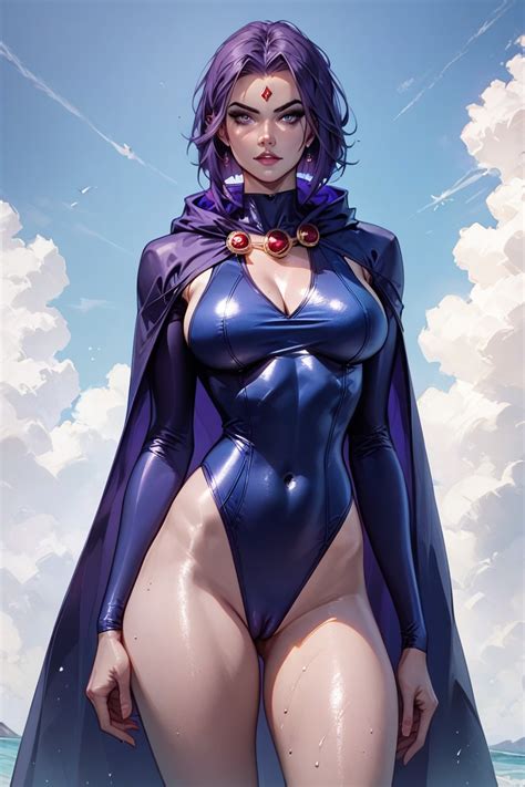 Dedo Do Pé De Camelo Dc Raven Full Costume Magrelo Hentai IA pornografia