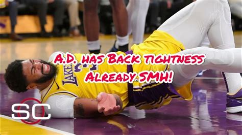 Anthony Davis Injured In Lakers Training Camp Youtube