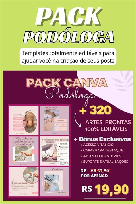 Pack Canva para Podóloga Templates Instagram