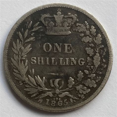 Queen Victoria Silver Shilling M J Hughes Coins