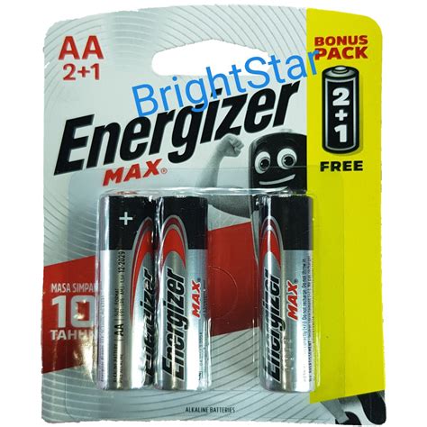 Energizer Max Baterai Battery Alkaline Aa E Lr Pcs Shopee