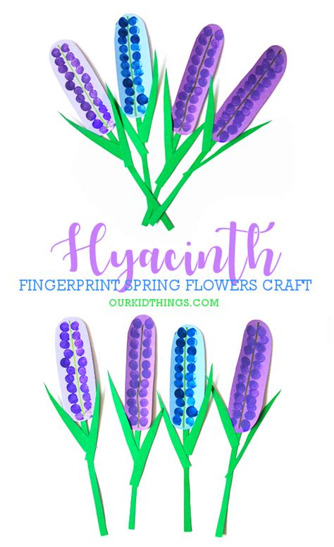 Fingerprint Hyacinth Craft - Our Kid Things