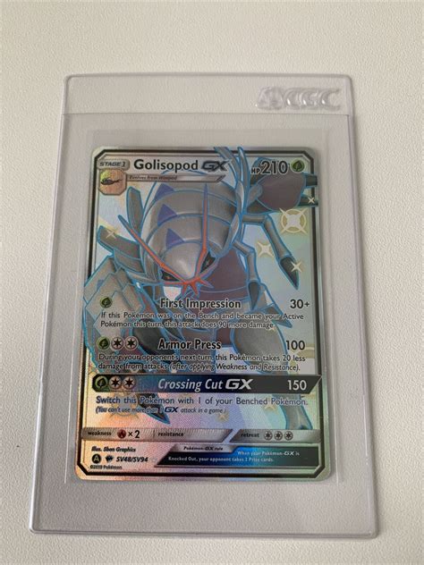 Golisopod GX SV48 SV94 Shiny Holo Full Art Ultra Rare Pokemon Hidden