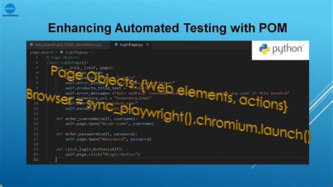 Enhancing Automated Testing With Pom Testing Web Login Page Using