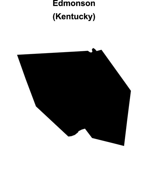 Edmonson County, Kentucky blank outline map 46721173 Vector Art at Vecteezy