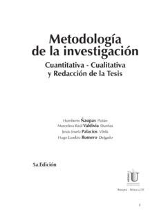 Metodología de la investigación metodolog 237 a de la investigaci 243