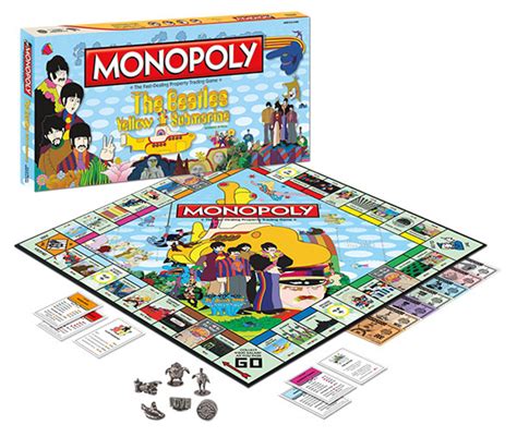 Beatles Game: Yellow Submarine Monopoly Game -Beatles Fab Four Store ...