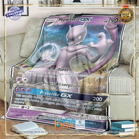 Mewtwo Gx Pokemon Blanket Express Your Unique Style With Boxboxshirt