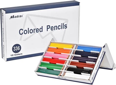 Amazon Madisi Colored Pencils Bulk Pre Sharpened Assorted