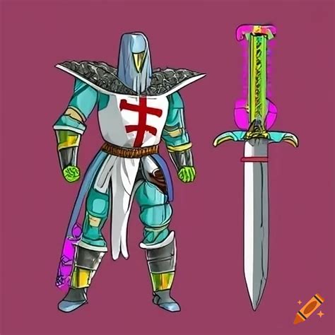 Artwork Of A Fusion Between Nappa And Valak In Knight Armor On Craiyon