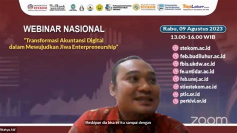 Webinar Nasional Transformasi Akuntansi Digital Dalam Mewujudkan Jiwa