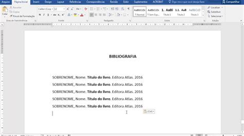 Word Formata O De Trabalhos Abnt Parte Cap Tulos