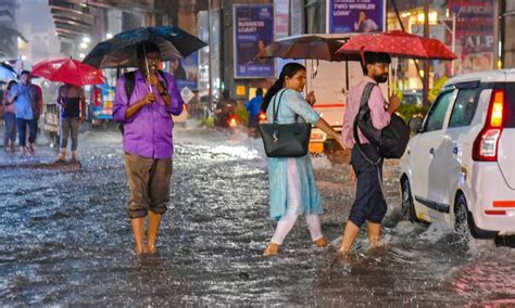 Four Dead As Heavy Rains Lash Kerala Imd Issues Red Alert In Two Districts