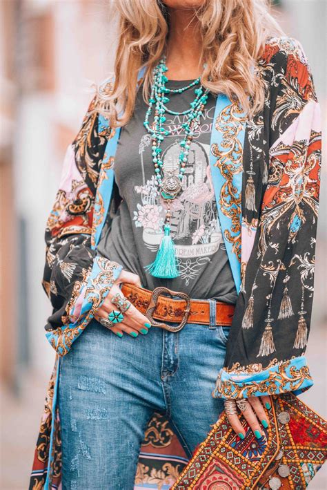 Lets Go Boho Chic With This Amazing Bohemian Style Kimono Called The