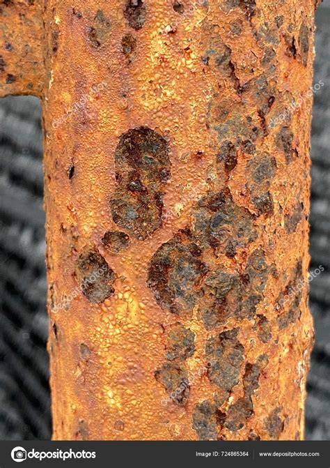 Rusty Metal Pole Background Texture — Stock Photo © Pongsak14 724865364