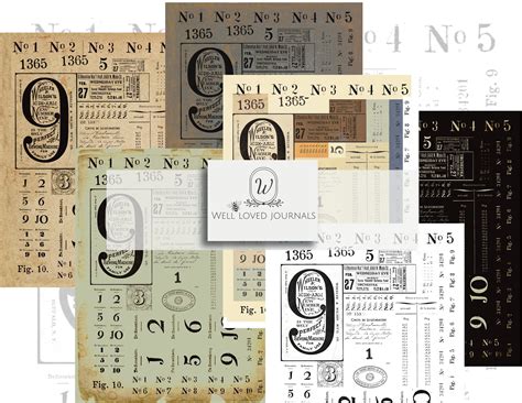 numbers kit   pages  labels  tabs etsy