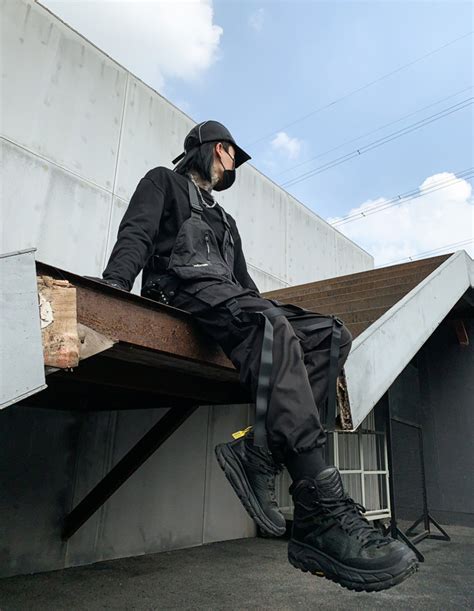 Samurai Techwear Pants Cyberpunk Straps Cargo Pants Gothic Warcore