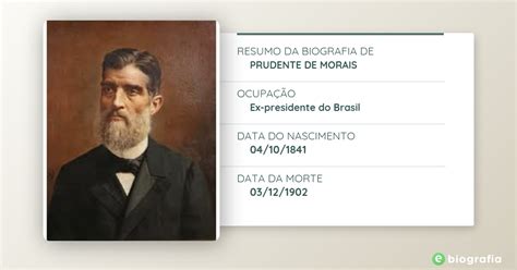 Biografia De Prudente De Morais EBiografia