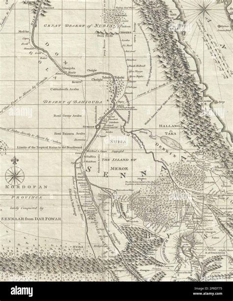 Map of the sultanate of Sennar and northwestern Ethiopia by the ...