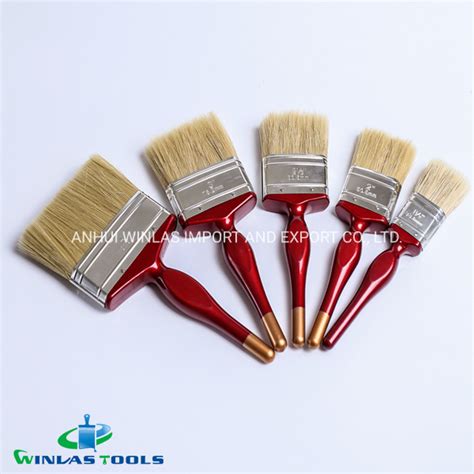 High Quality Wooden Handle Bristle Paint Brush China Israel Paint