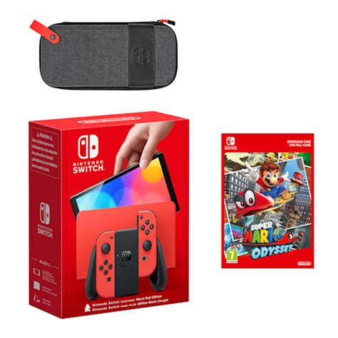 Nintendo Switch Oled Modell Mario Edition Rot Super Mario Odyssey