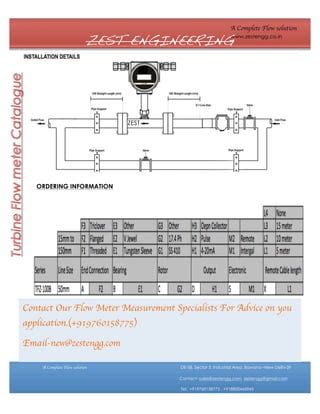 Turbine flow meter | PDF