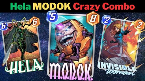 HELA MODOK Deck GUIDE Insane Combo Marvel Snap YouTube