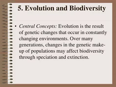 Ppt Evolution And Biodiversity Powerpoint Presentation Free