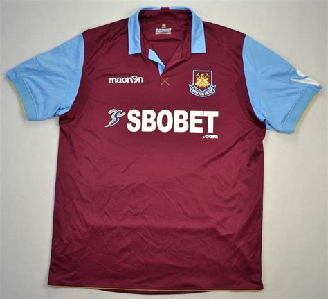 2010 11 West Ham United Shirt L Football Soccer Premier League