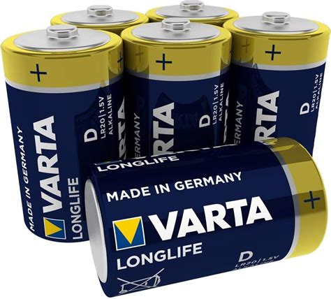 Varta D Alkaline Battery Pack Of 6 Longlife Amazon Co Uk Electronics