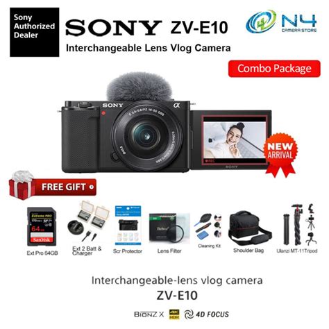 Sony Zv E10zve10 With 16 50mm Kit Lens Interchangeable Lens Vlog
