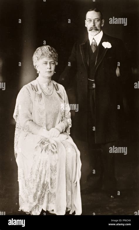 George V 1865 1936 Nking Of Great Britain 1910 1936 Photographed With His Wife Queen Mary