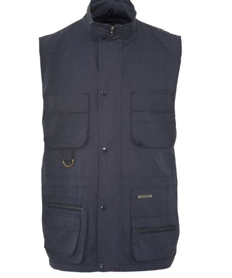 Windermere Multi Pocket Utility Vest Waistcoat Champion Navy Bennevis