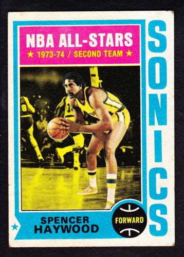 Topps Spencer Haywood Supersonics Ebay