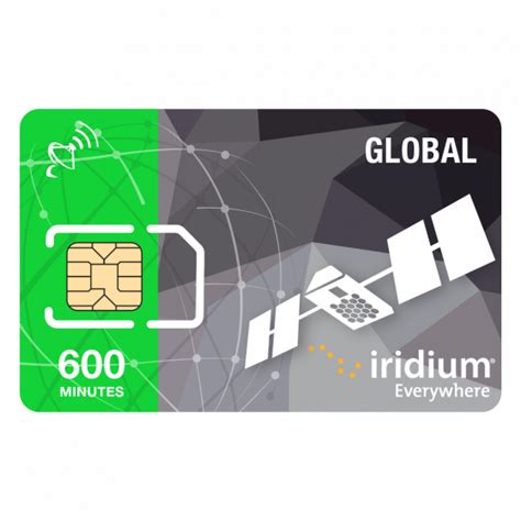 Iridium Satellite Phone Global Prepaid Sim Card 600 Minutes Valid 12