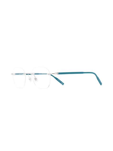 Montblanc Rimless Hexagon Frame Glasses Farfetch