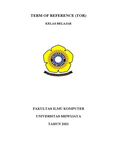 Contoh Tor Akademik Pdf